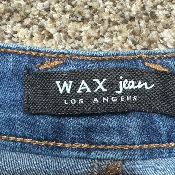 Wax Jean Blue Distressed Mini Skirt - Picture 7 of 13